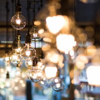 shallow focus photograph of pendant lamp