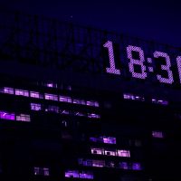 time displayed on top of a building