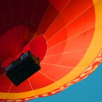 low angle photography of hot air balloon