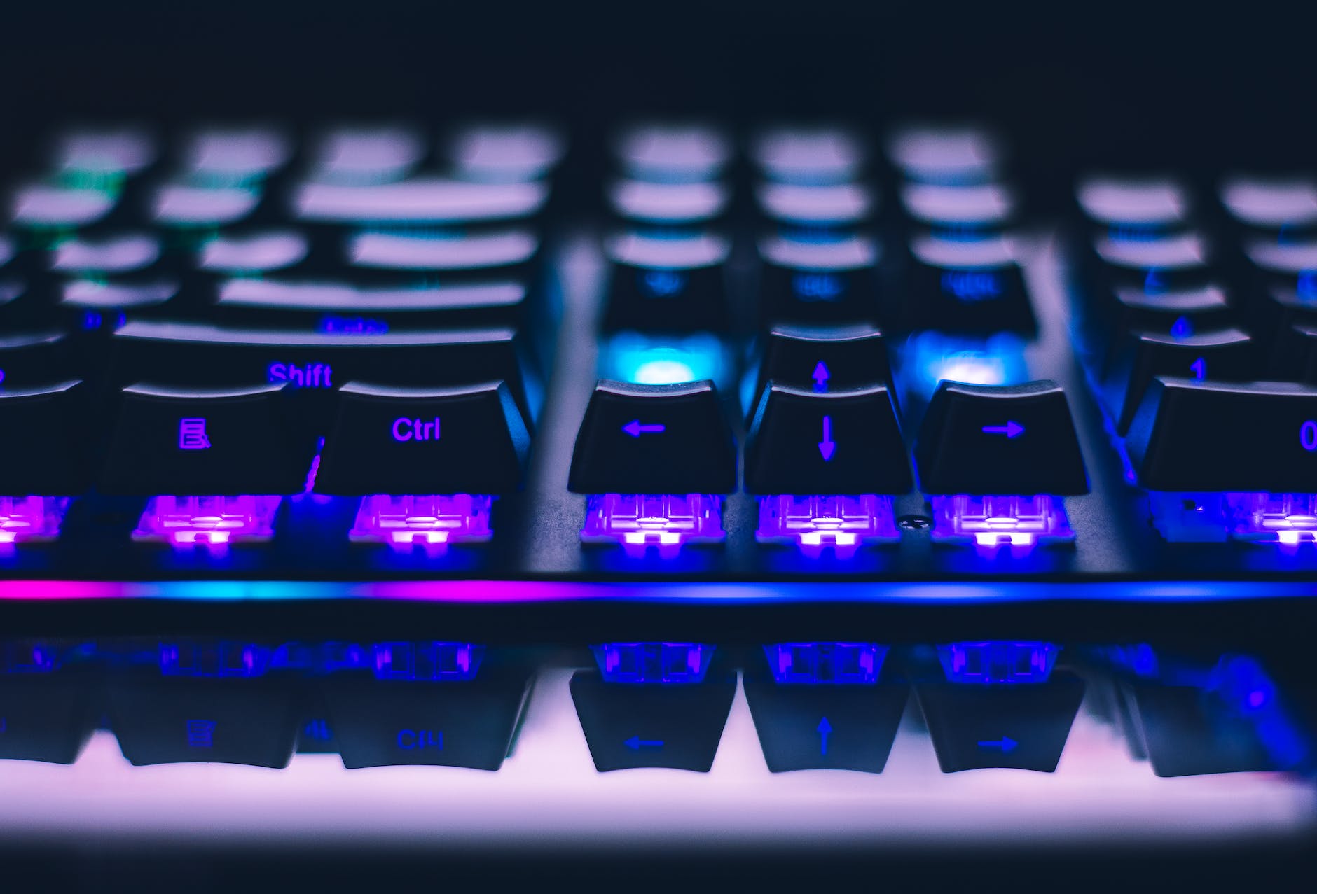 close up photo of gaming keyboard