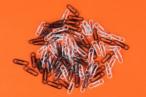 a lot of paper clips