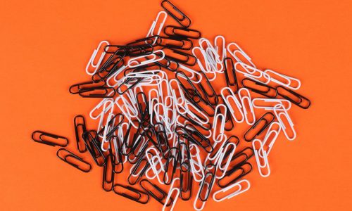 a lot of paper clips