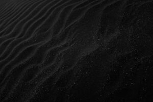 black sand dunes