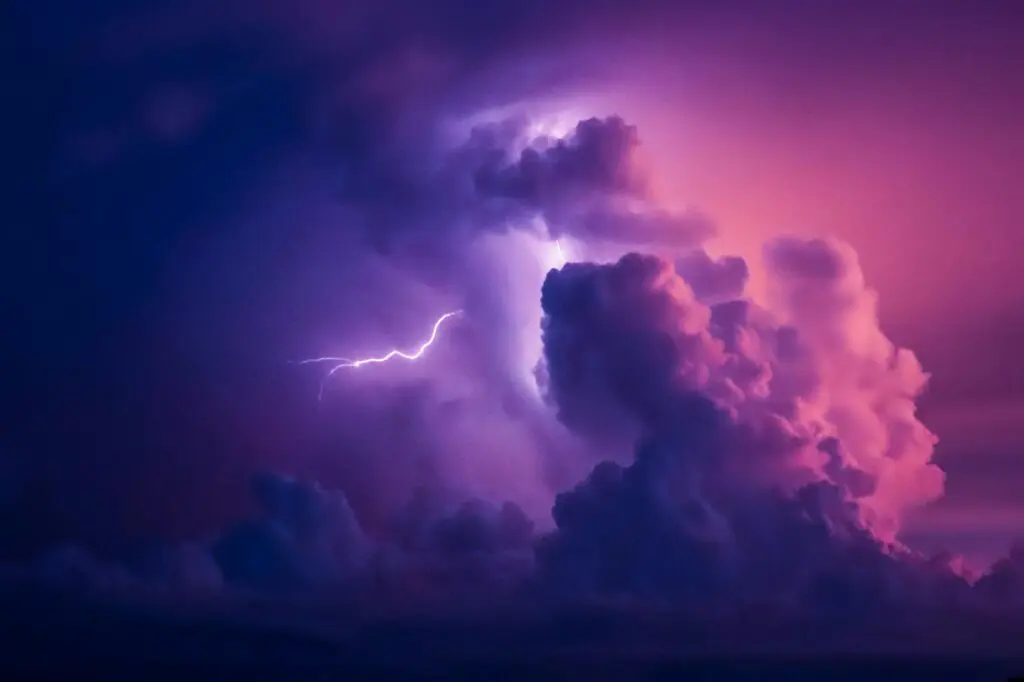 scenic view of a lightning in the sky